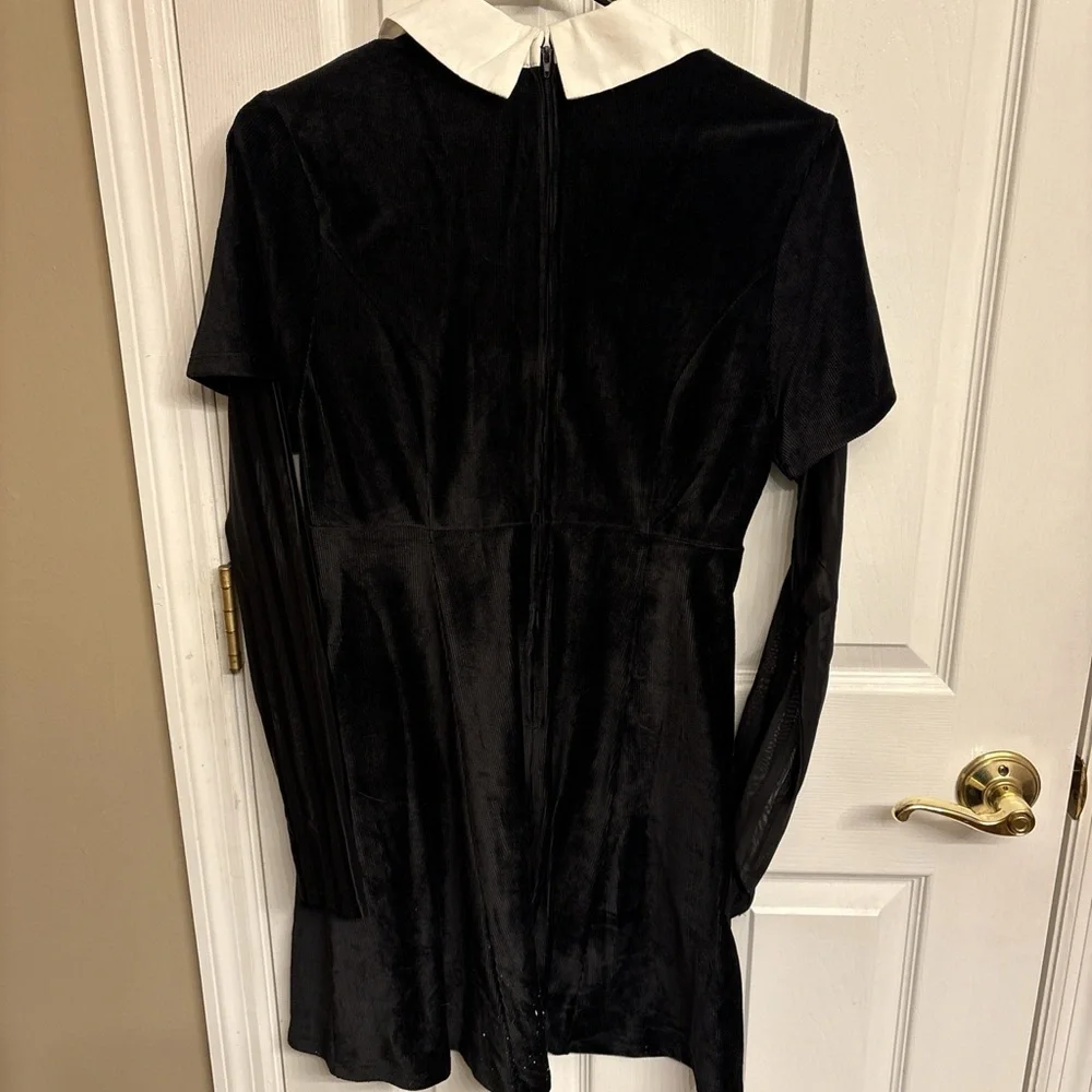 Wednesday Adam’s Black and White gothic hot topic Women's Dress - Picture 3 of 8